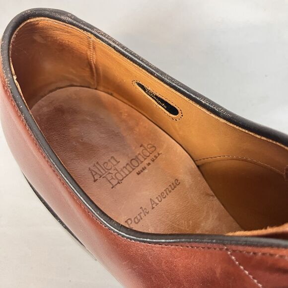 ALLEN EDMONDS Park Avenue Men\'s Brown Leather Cap Toe Oxford US 13AA Made in USA main image 6